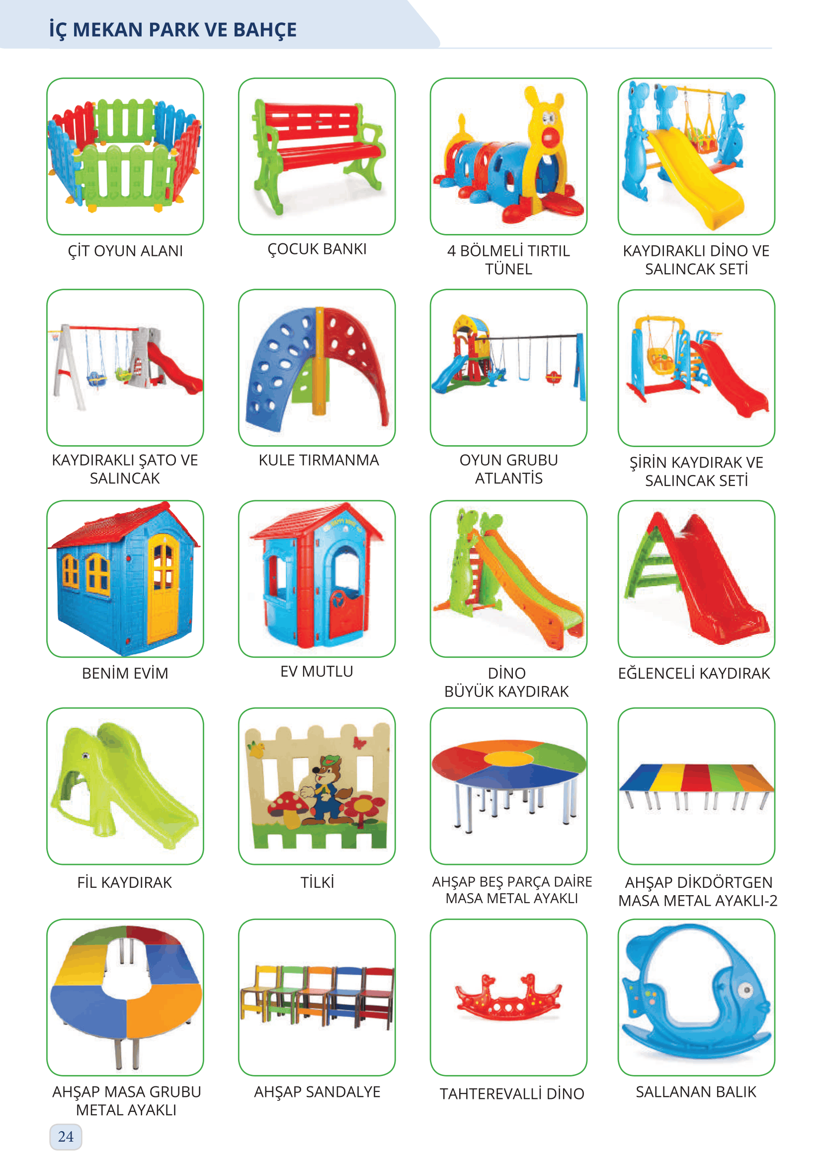 İç Mekan Park ve Bahçe
